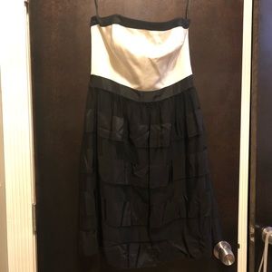 White House black market black and white dress